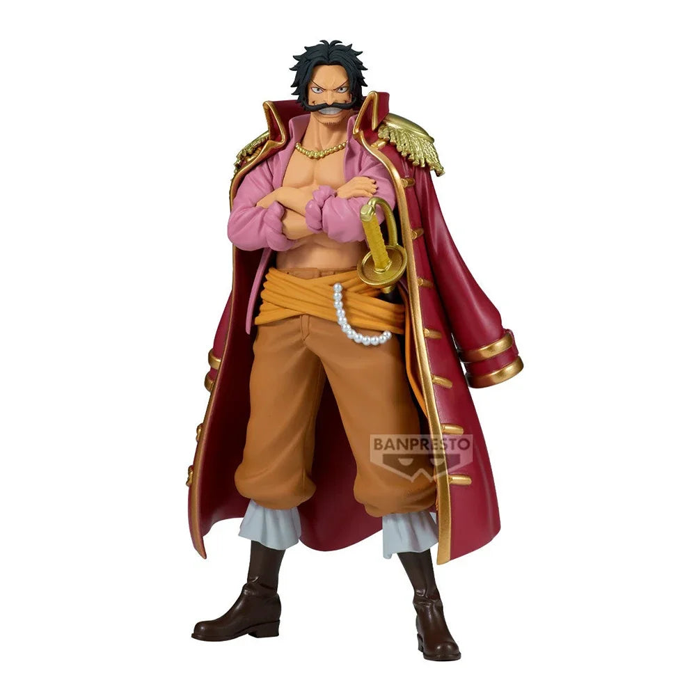 IN Stock Original Banpresto DXF One Piece Luffy Vivi Roger Dragon Saul Genuine Action Figure Anime Model Collectible Toys Gift