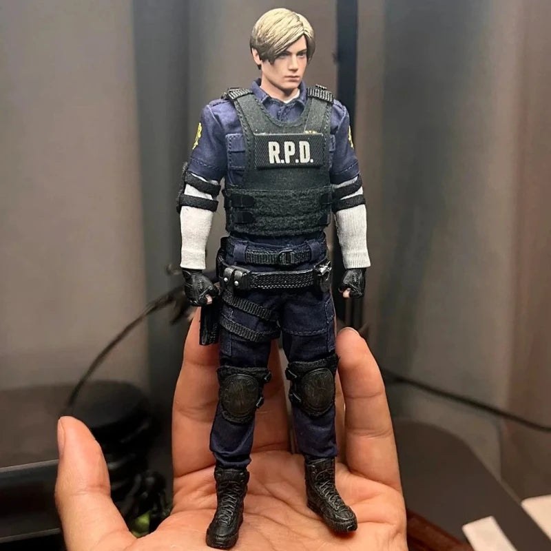 Leon Kennedy 1/12 Scale Collectible Action Figure Rpd Police Officer Full Set Men Soldier Dolls Body Birthday Gift In Stock