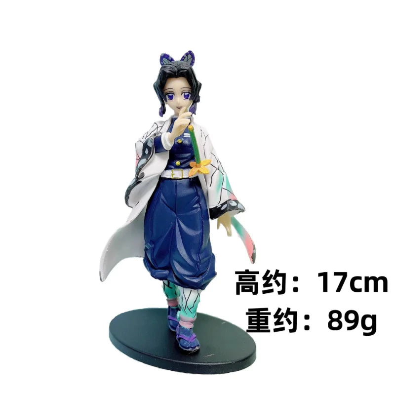 Anime Demon Slayer Kimetsu No Yaiba Sanemi Mitsuri Obanai Muichirou Kyoujurou Tengen PVC Action Figures Model Dolls Toys Gifts