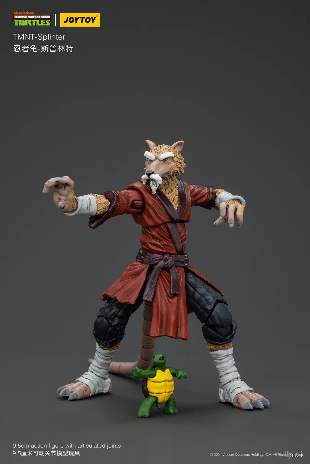 Original JOYTOY TMNT-Splinter 1/18 Action Figure Model Collection Toy Gift