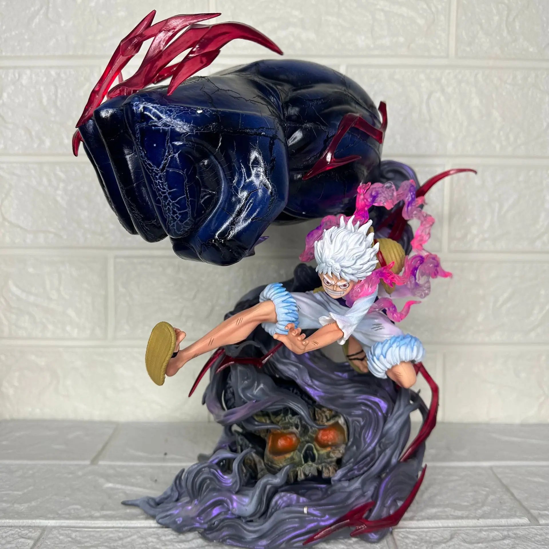 One Piece Gear 5 Luffy Nika Anime Figure 32cm PVC Statue Big Punch Pose Premium Collectible Model Limited Display Gift for Fans