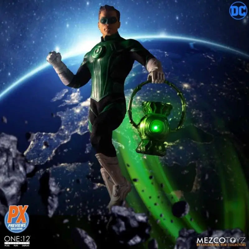 In Stock PX Version Mezco ONE:12 Green Lantern Hal Jordan Anime Action Collection Figures Model Toys Gifts for Kids