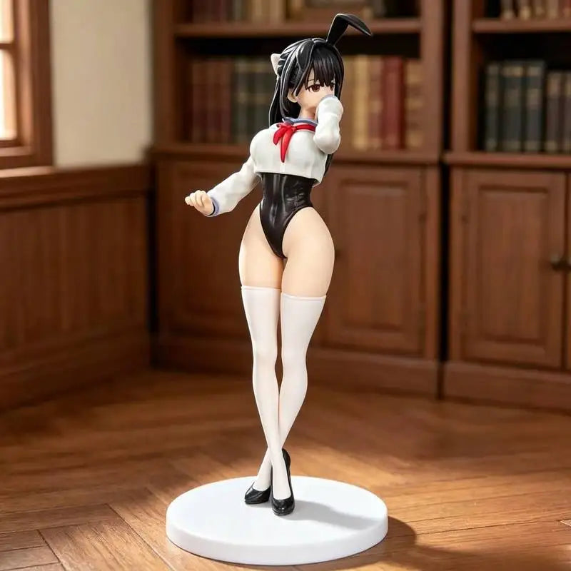 Anime Sexy Jk Bunny Girl Uniform Figure Beautiful Girl Desktop Ornament Computer Case Car Decor Collectible Model Gift For Adult