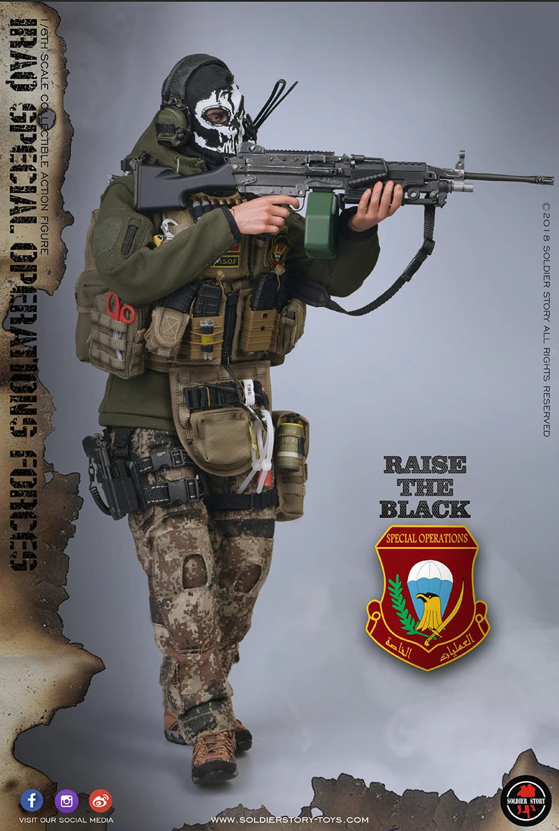 1/6 SoldierStory SS107 Special Operations Forces Army M249 Soldier Full Set Figures Collection Action Doll For Fans