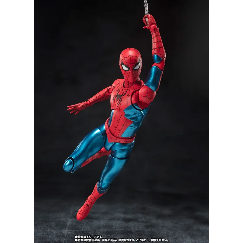 Bandai Original Tamashii Limited S.H.Figuarts Spider-Man New Red & Blue Suit Tom Holland No Way Home Action Anime Figure Toy