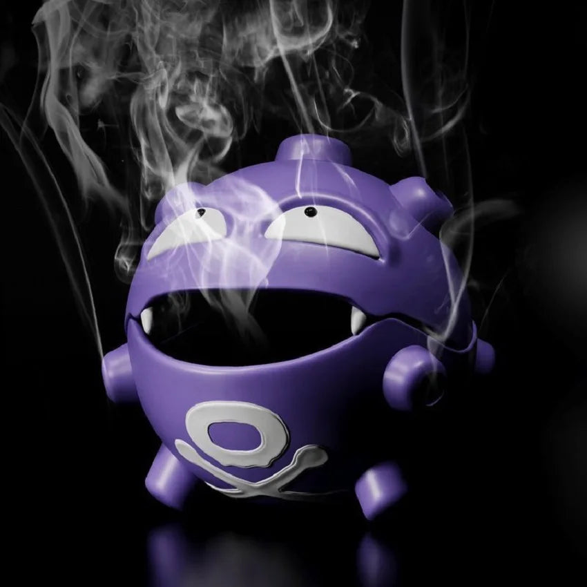 Cartoon Pok é mon Weezing Mosquito Coil Tray Anime Indoor Incense Holders Bedroom Figures Desktop Decoration Storage Toys Gift