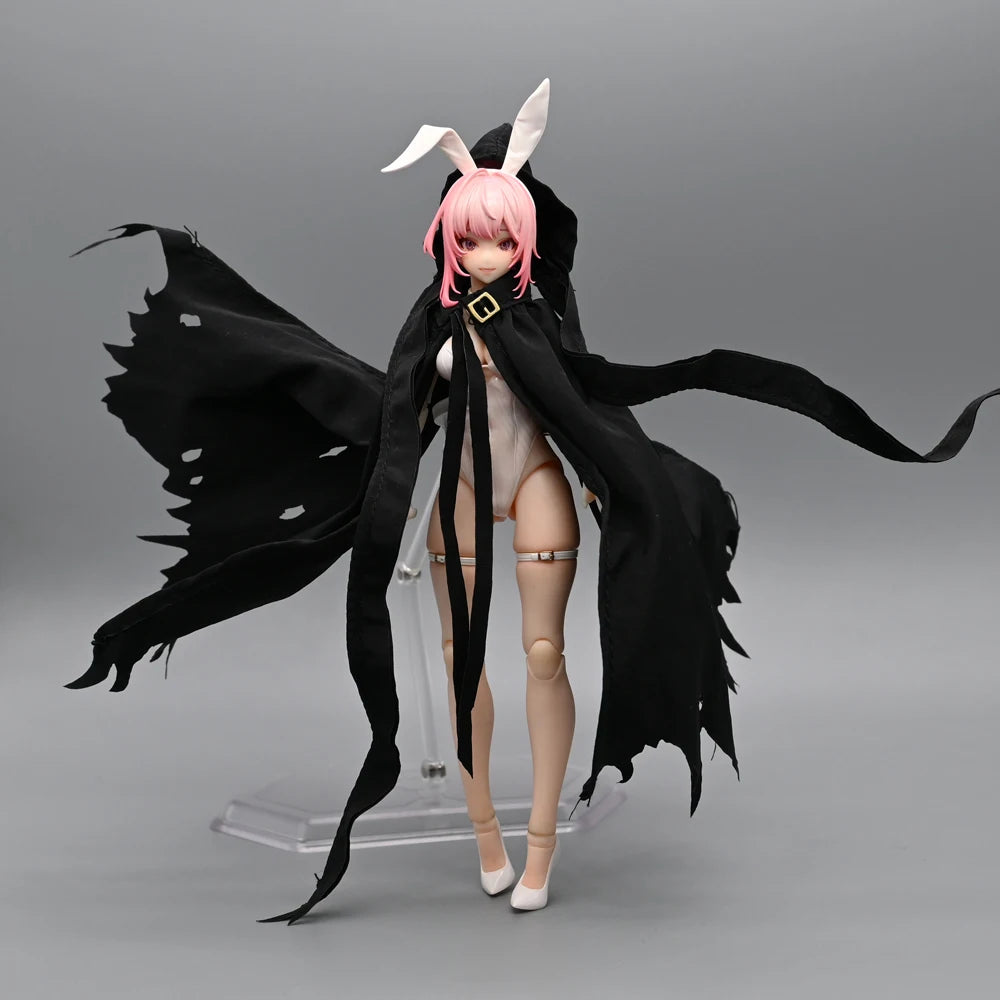 1/12 Scale Collectible Figure Anime Hero Cloak Battle Damage Edition Cloak Knight Clothes Fit 6" Action Figure Soldier Body