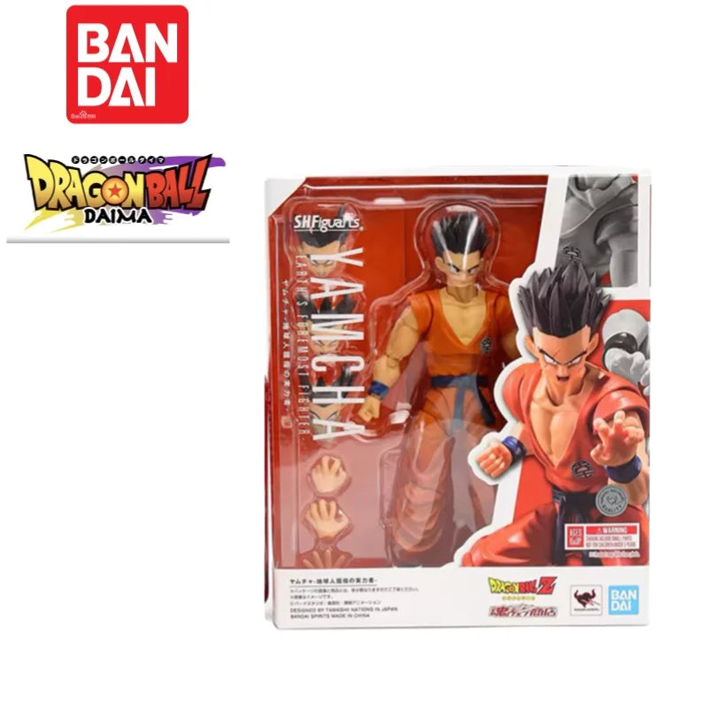 100% Genuine Original Box Bandai S.h.figuarts Dragon Ball In Stock Original Ornaments Yamcha Figurine Model Anime Merchandise