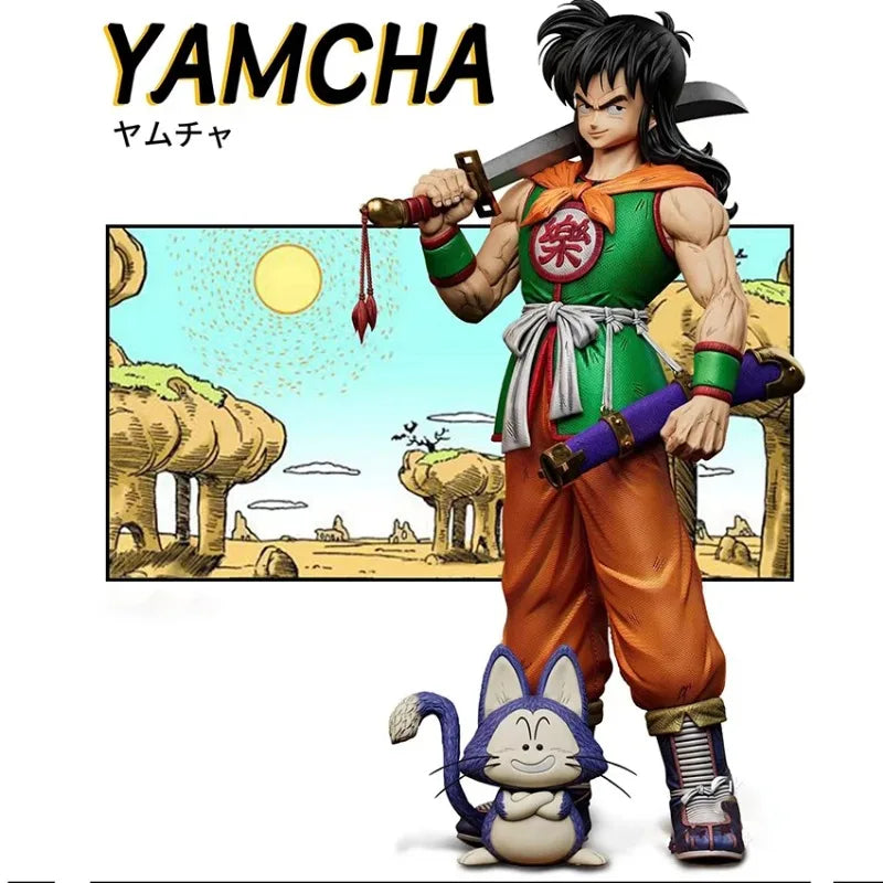 33cm/12.99in Anime Dragon Ball Figure Puar Yamcha Action Figures Pvc Statue Collection Model Toys Gifts