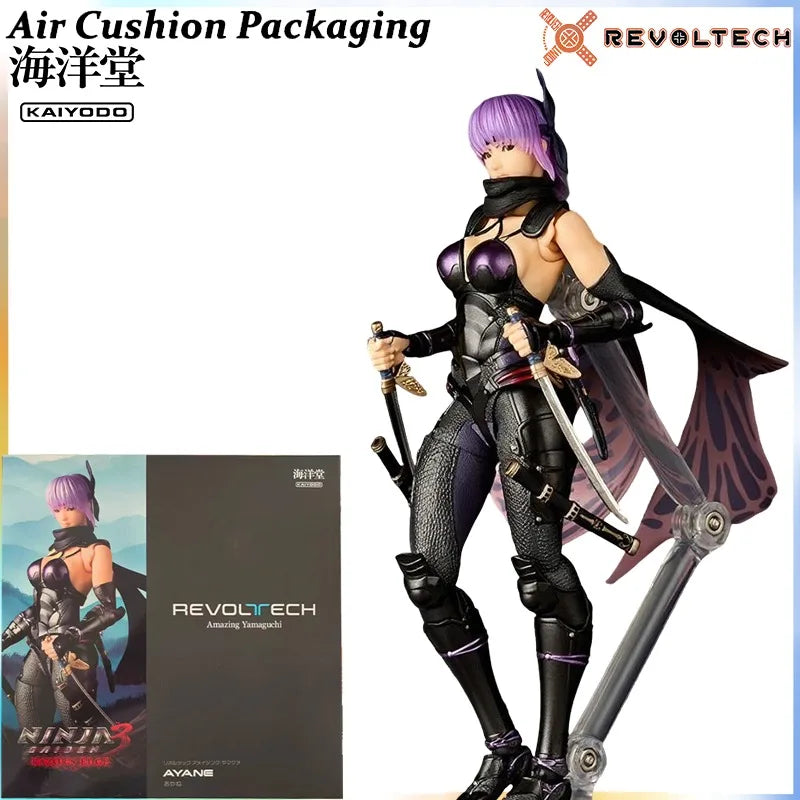 Kaiyodo Genuine Revoltech AMAZING YAMAGUCHI Series Ninja Gaiden Ayane‌ Ryu Hayabusa‌ Kasumi‌ Anime Game Action Figures Model Toy