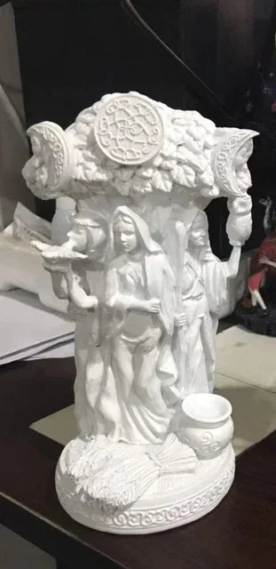 Goddess Sculpture Home Decor Ornament Miniatures Craft Resin Art Greek Goddess Statue Figurine Ancient Greek Religious Hecate