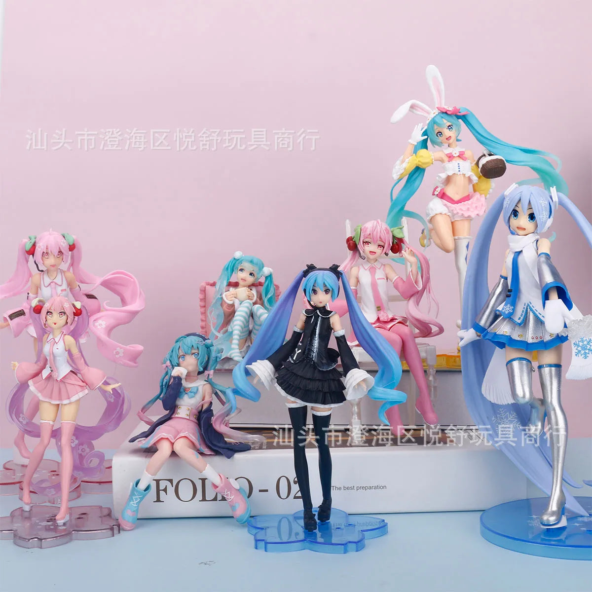 Miku Sakura Lolita Bunny Ears Girl Pillow Miku Swimming Ring Pajamas Rem Rabbit Hug Qiong Mei Figure Anime Cosplay Cushion Doll