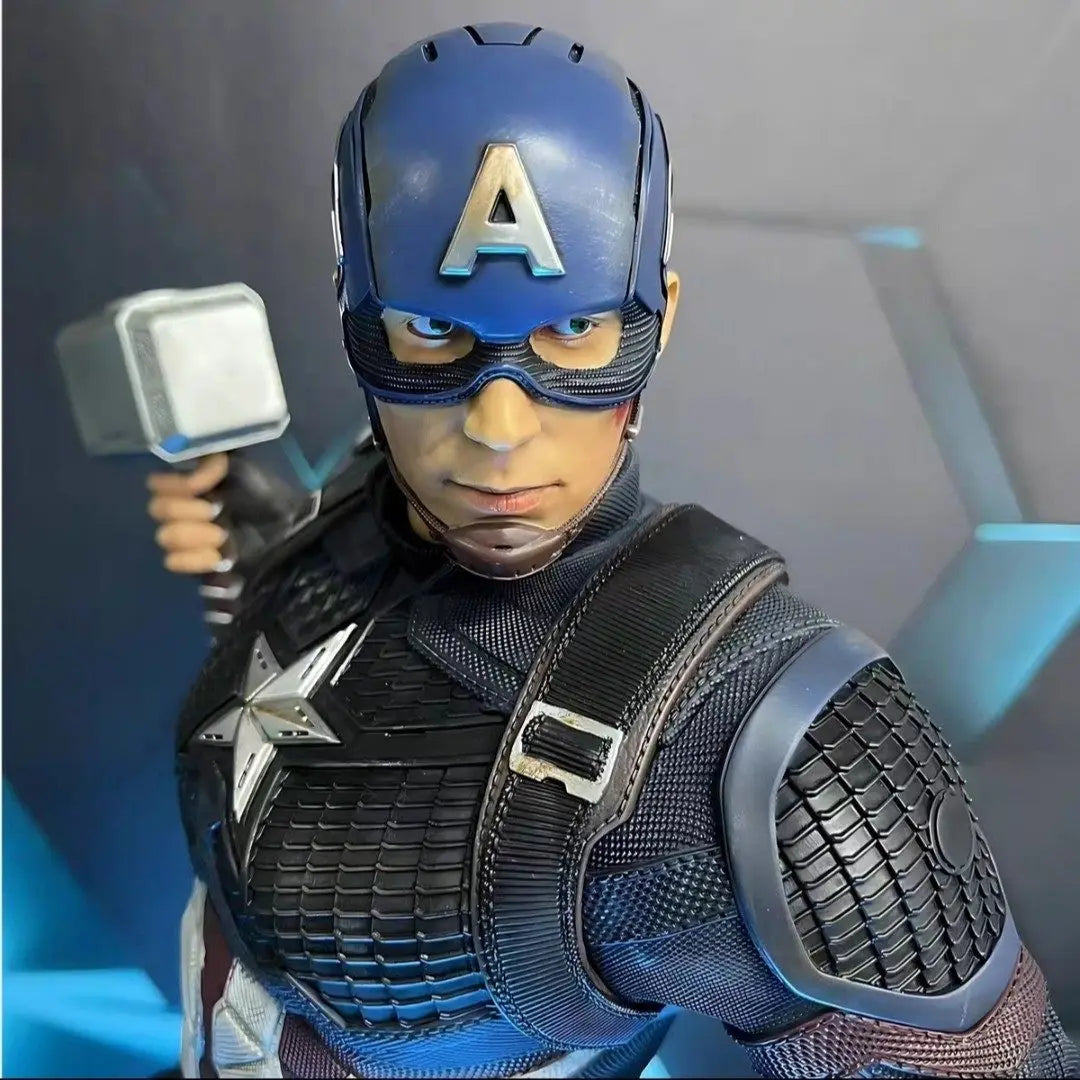 Marvel Captain America 1/6 Scale Scene GK Full Body Statue Collectible Model Decoration In Stock