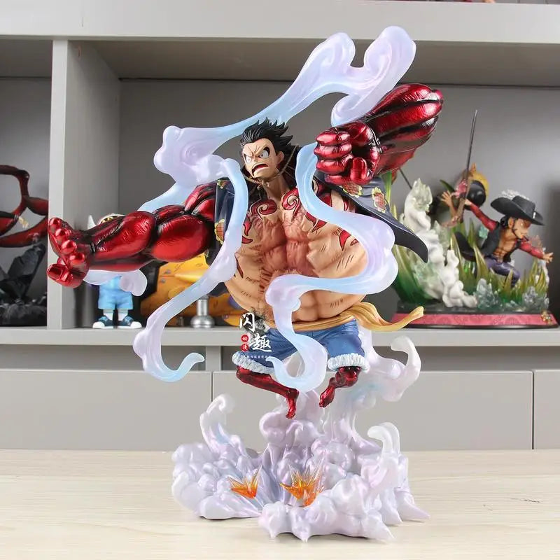 38cm/14.96inch Jt Statue One Piec Monkey D. Luffy Gear 4 Model Dolls Figurine One Piec Anime Figure Collectible Toys Gifts