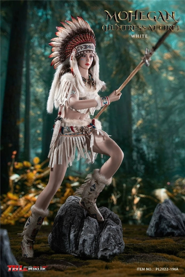 【MT】Original TBLeague PL2022-196A Mohegan Huntress Attire White 1/6 Action Figure Toy Model Collection