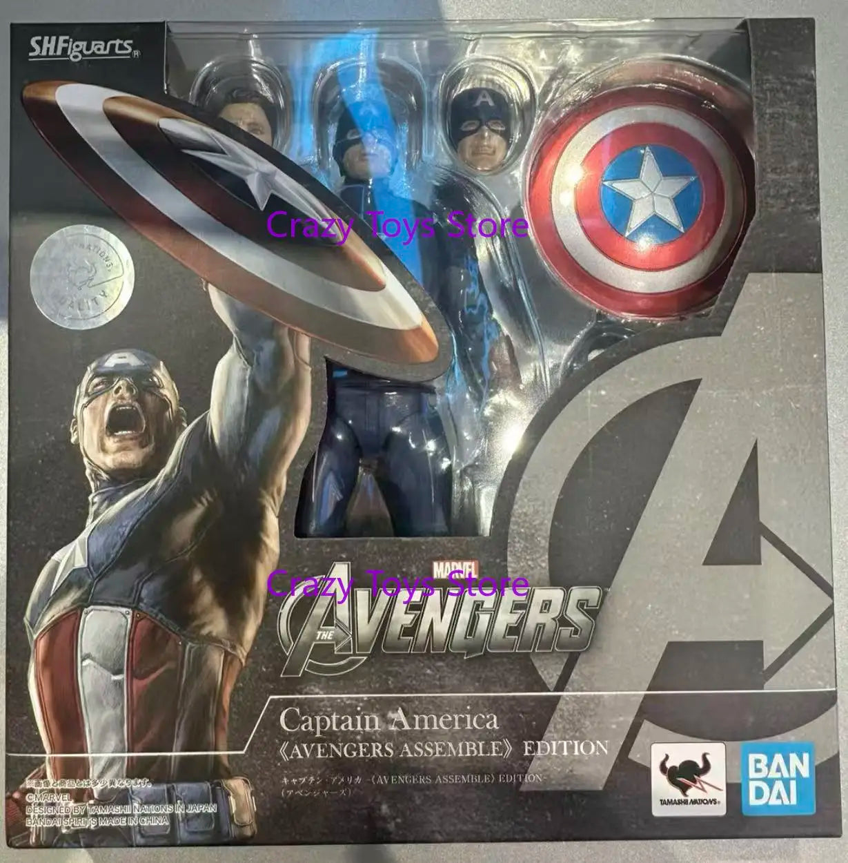 In Stock 100% Original Bandai SHF Avengers Captain America Thor Model Toy Gift Figure Collection