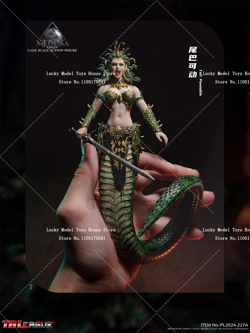 TBLeague PL2024-227 Snake Tail Version 1/12 Medusa Female Monster Action Figure Battle Damaged Platform Ornament 6inch Soldier