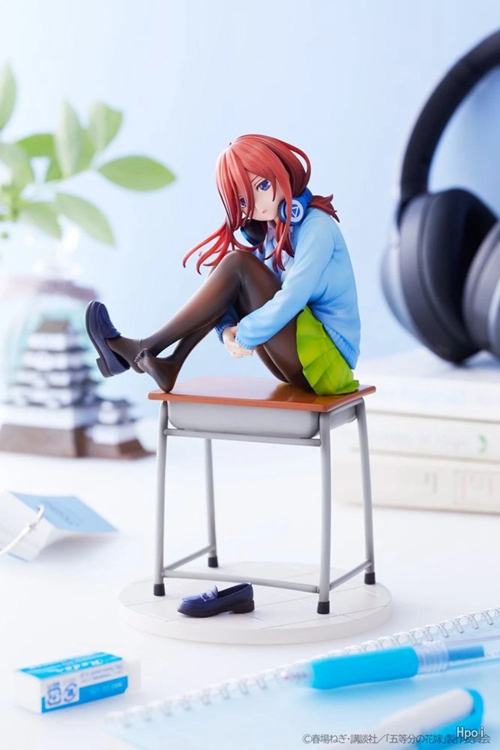 19cm Anime The Quintessential Quintuplets Gotoubun no Hanayome Nakano Miku 1/8 Action Figure Model School Uniform Toys