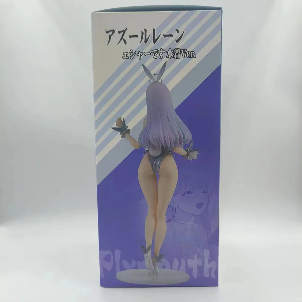 AXIA Anime Azur Lane Plymouth Sexy Bunny Girl Ver. 1/7 PVC Action Figure Adult Hentai Collectible Model Doll Toys Gift