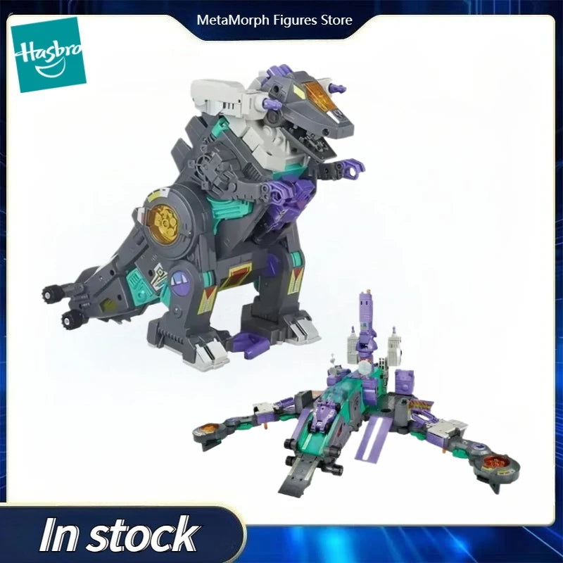 Original Hasbro Transformers Toys G1 Series PLATIINUM EDITION Titan Class TRYPTICON Electric Walking Anime Figure Model Toys