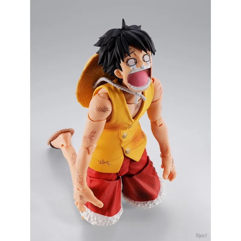 Bandai S.H.Figuarts One Piece Monkey D Luffy Marineford Battle Action Figure Movable Collectible Model PVC ABS 2026 Release