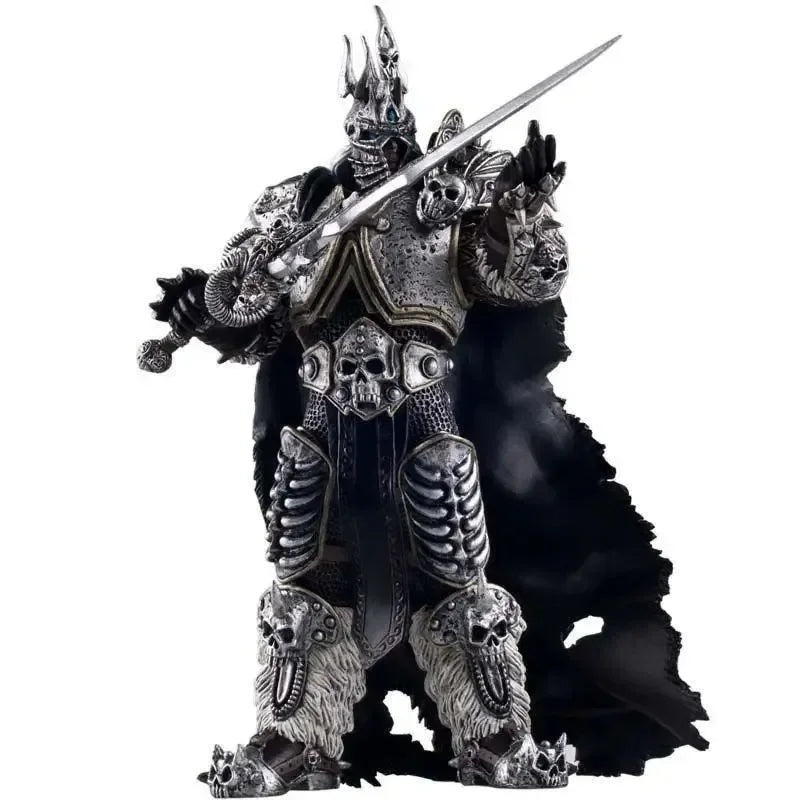 Berühmte Spielfigur aus World of Warcraft: Der Lichkönig – Actionfigur aus Fall of the Lich King, Arthas Menethil, 18 cm große PVC-Spielfigur