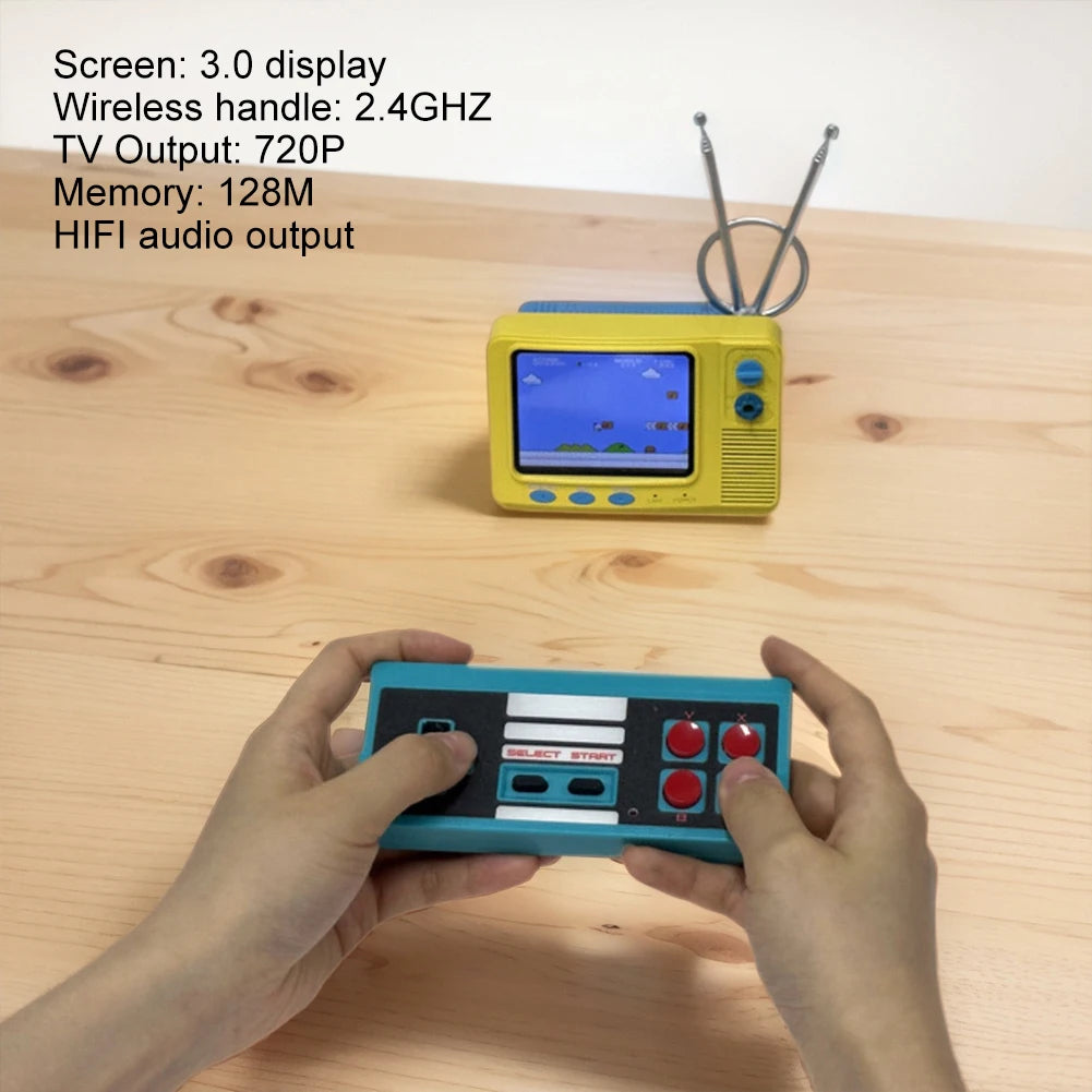 Retro Game Console Mini Portable Video Game Player 3.0 inch Large Screen Handheld Game System