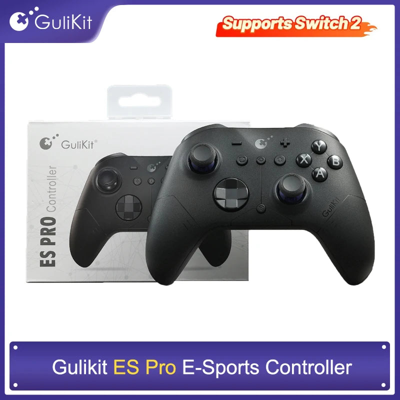 GuliKit ES Pro E-sports Controller for Nintendo Switch / Switch 2, PC, Windows, Android Wake-up with TMR Joystick ﻿ ﻿