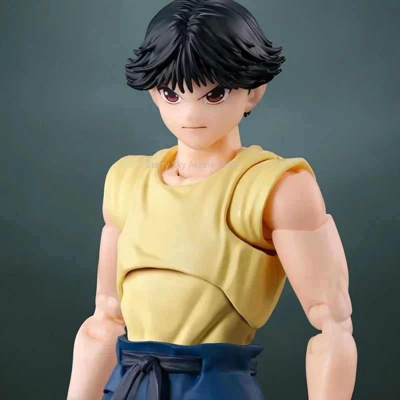 In Stock Bandai Original S.H.Figuarts SHF YuYu Hakusho Yusuke Urameshi Anime Action Figure Model Finished Toy Gift