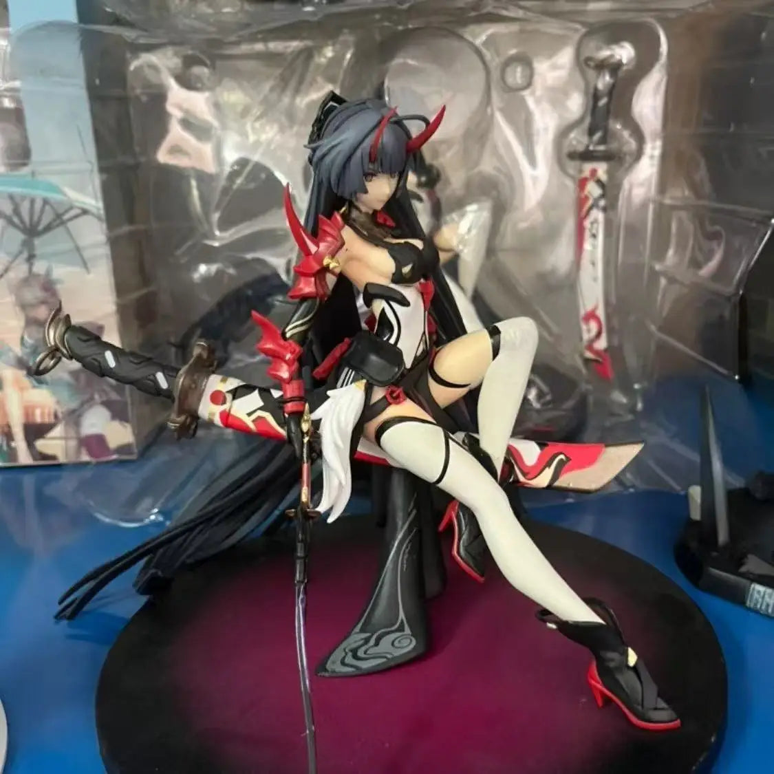 Honkai Impact 3 Raiden Mei Herrscher Of Thunder Lament Of The Fallen Game Figure Model Ornament Collection Toys Kids Gifts