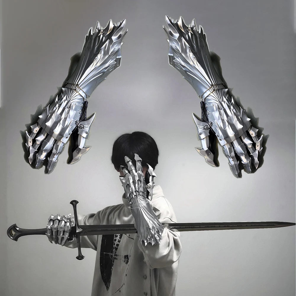 Gloves3D printed silk PLA material, a pair of cosplay prop gloves can be customized dragon-shaped gloves props boys gifte