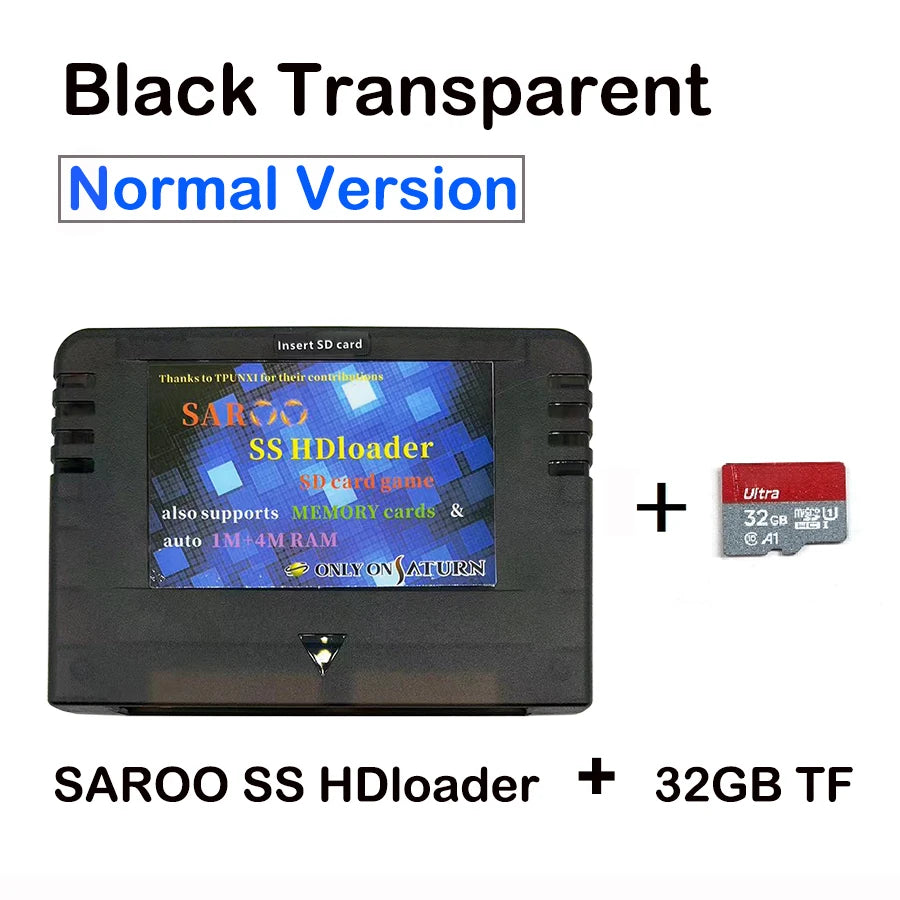 2025 Newest V0.7 SAROO SS HDloader Game Reader Cartridge Card Support SD TF Menory Cards Play Games Without CD for Saturn System