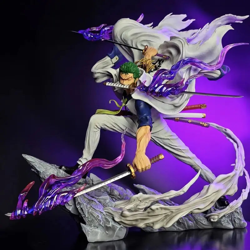 New 22cm One Piece Anime Figure Gk Roronoa Zoro Action Figure Pvc Collection Cartoon Model Toys Desktop Decorative Ornaments