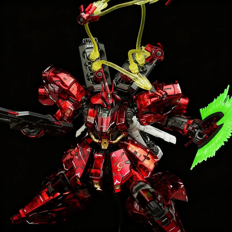 RG 1/144 Sazabi Assembly Model Kit Clear Color Mechanical Core Plating In-Stock Action Figure Desktop Decoration Trendy Toy Gift