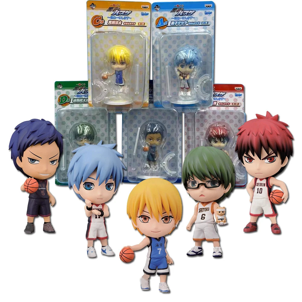 10cm Anime Kuroko's Basketball Kuroko no Basket Q Version Japanese Dolls PVC Action Figure Toys Children Birthday Gifts Toys