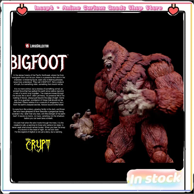 In Stock Original Monster 1/12 Snowman Bigfoot Black Giant Savage Movable Monster Collection Birthday Gift