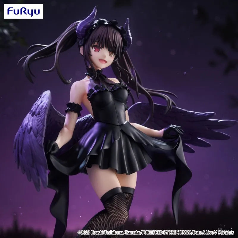 Original FuRyu BiCute Dark Date A Live Ⅴ Kurumi Tokisaki Toys Model Decoration Gift Collection