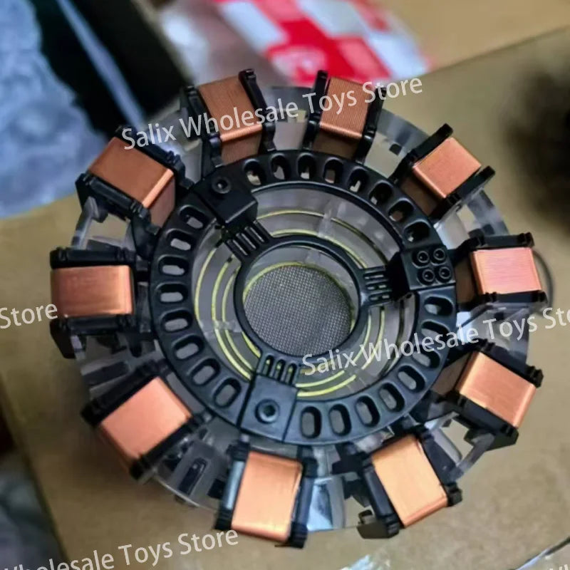 Iron Man Metal Maglev MK2 MK1 Model Toys 1.0 2.0 Chest Lamp Super Hero 1:1 Arc Reactor Light Arc Desktop Decoration Customized