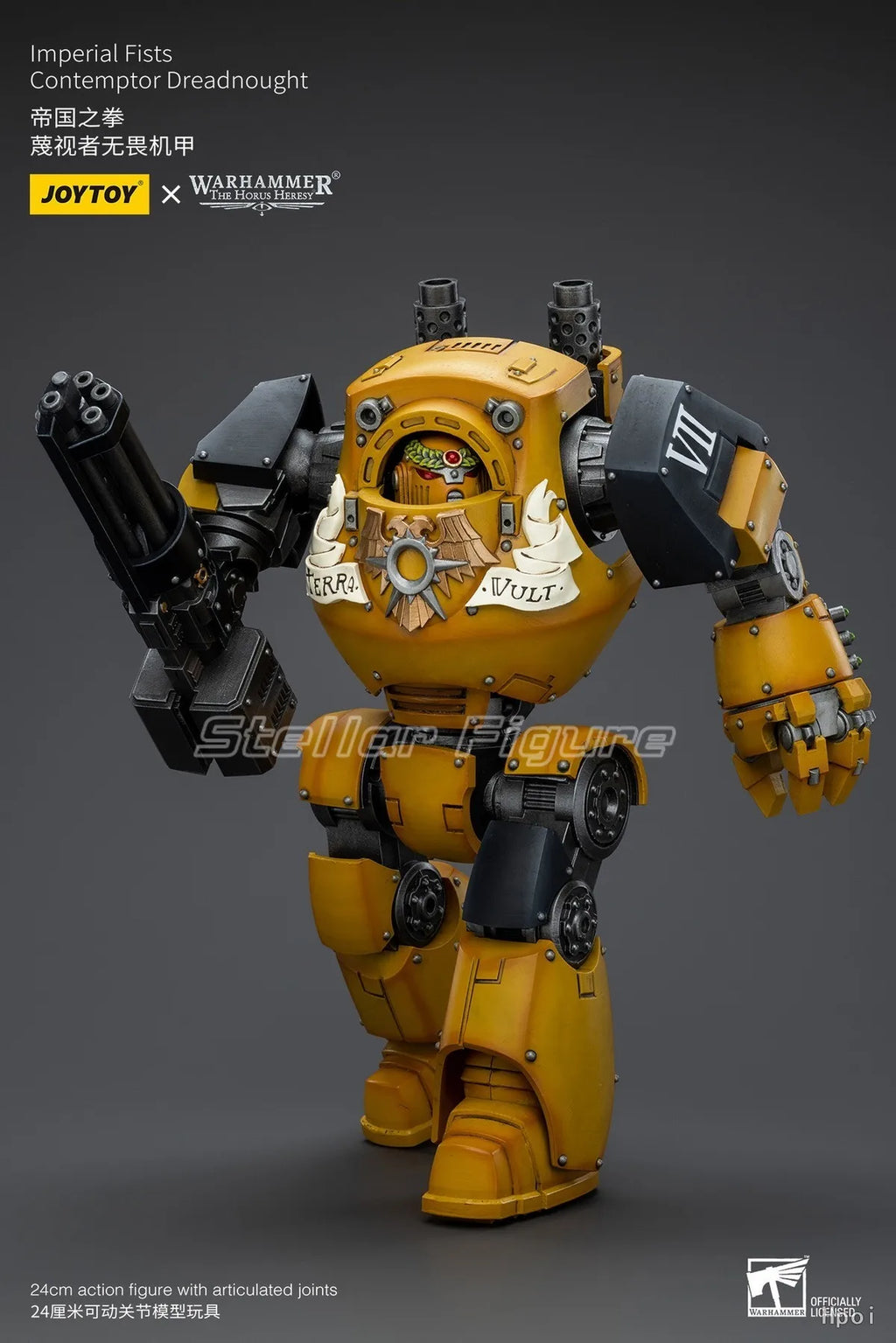【SF】JOYTOY 1/18 Action Figure Imperial Fists Contemptor Dreadnought Model Toys Gifts Collection Ornaments