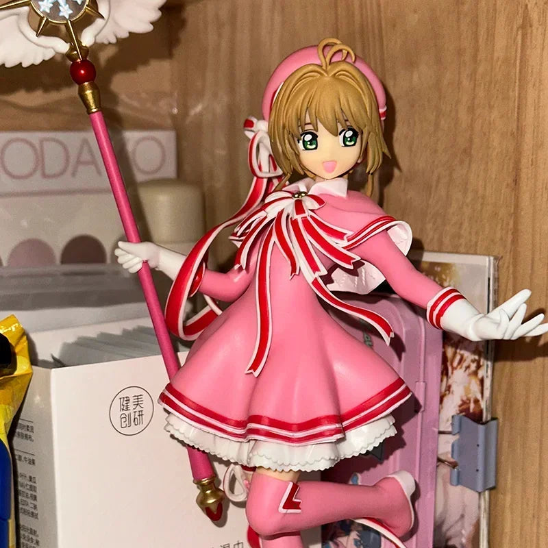 Оригинална фигурка на Sega Cardcaptor Sakura Kinomoto Sakura Kawaii 22 см PVC аниме фигурка колекция модел декорация стая подарък