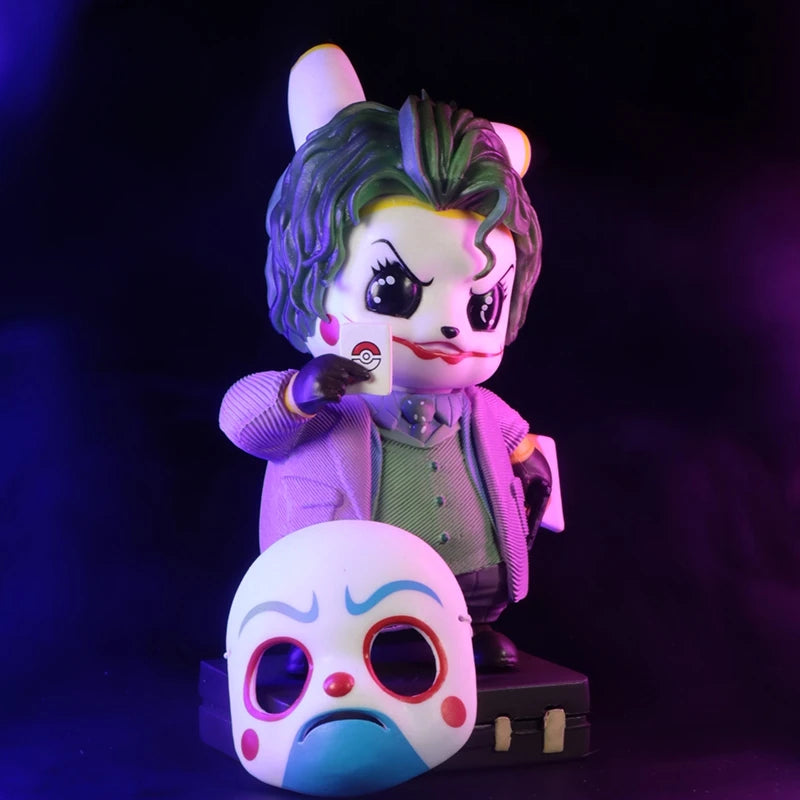 Marvel Anime DC 12CM Q Edition Clown Picchu Doll Figure Case Desktop Decoration Model Collection Christmas Surprise Gift