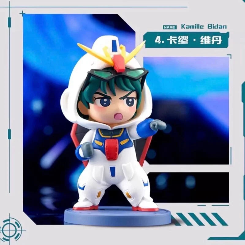 NEW Bandai BNFIGURE Q Pajamars Figure Toy Mobile Suit Gundam Universe Century Figure Doll Suit Second Generation Blind Box Gift