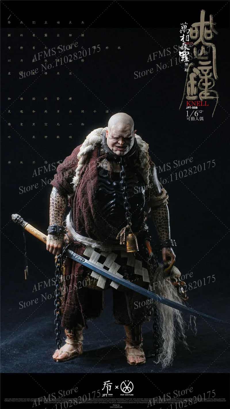 JPT X POP COSTUME JPT-008 1/6 Scale Collectible Figure Japanese Samurai Prajna Full Set 12" Men Soldier Action Figure Body