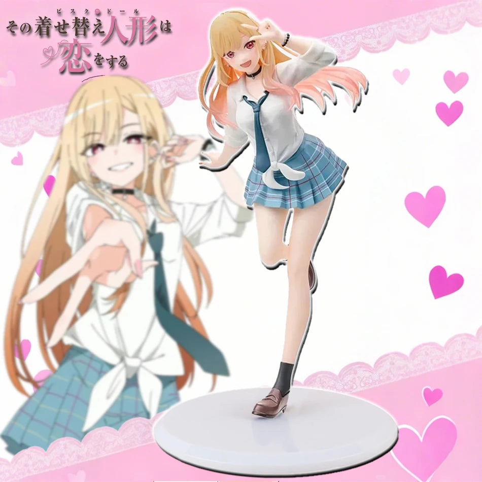 My Dress Up Darling Kitagawa Marin Anime Figure PVC Collection School Uniform Liz Devil Style Desktop Ornaments Model Toys Gifts