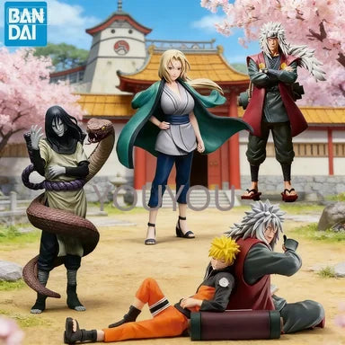 Original BANDAI Ichiban Kuji NARUTO Shippuden Legendary Sannin Jiraiya Orochimaru Tsunade Naruto Uzumaki Action Figure