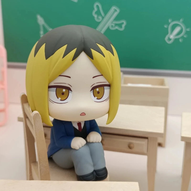 Anime Cute Haikyuu Nendoroid Figure Mini Kozume Kenma Tetsurou Kuroo Action Figure Look Up Doll PVC Collection Birthday Gifts