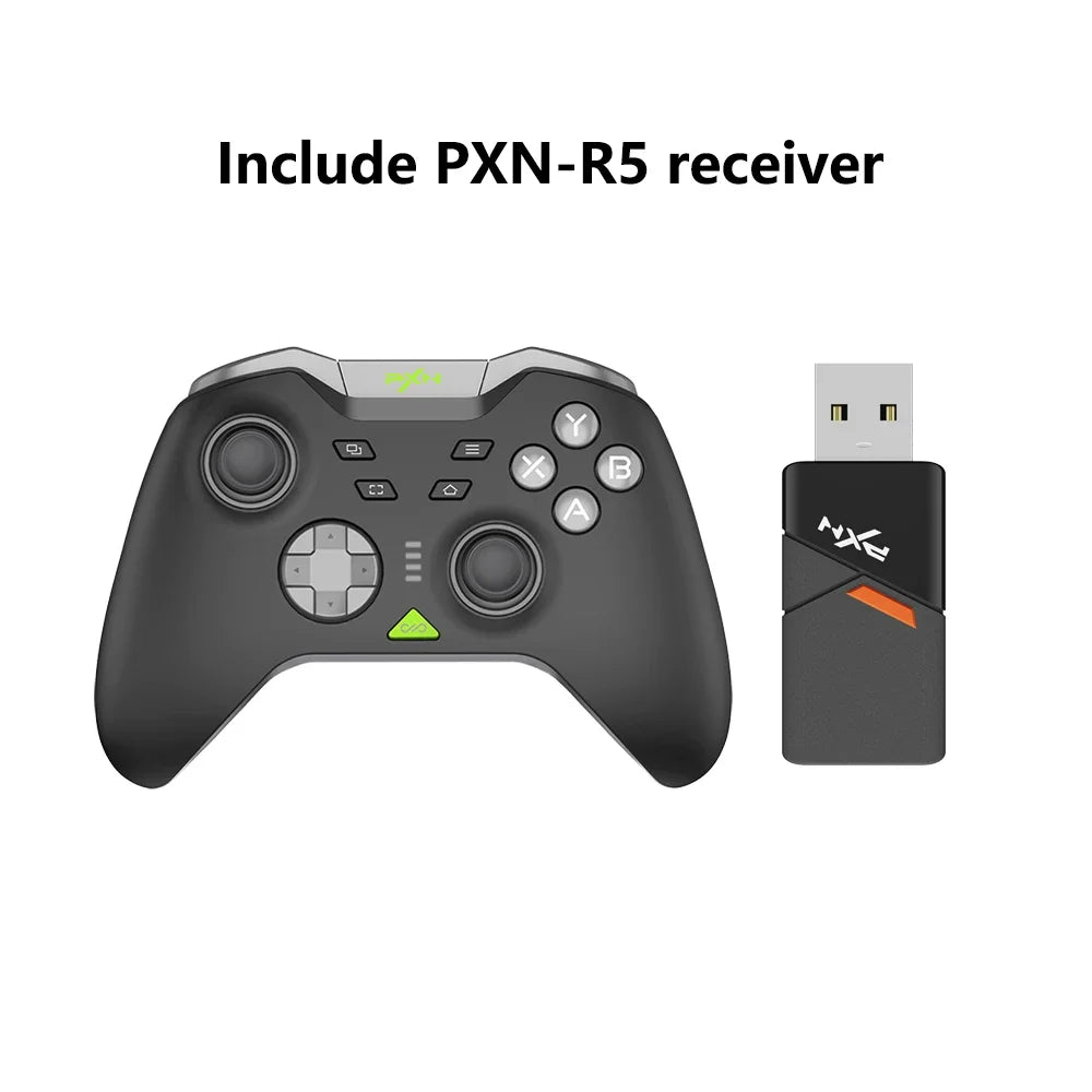 PXN P5 Bluetooth Gamepad 1000Hz Hall Trigger Rocker Tri-Mode Long Battery Life Ergonomics Flagship For Switch PC Android IOS