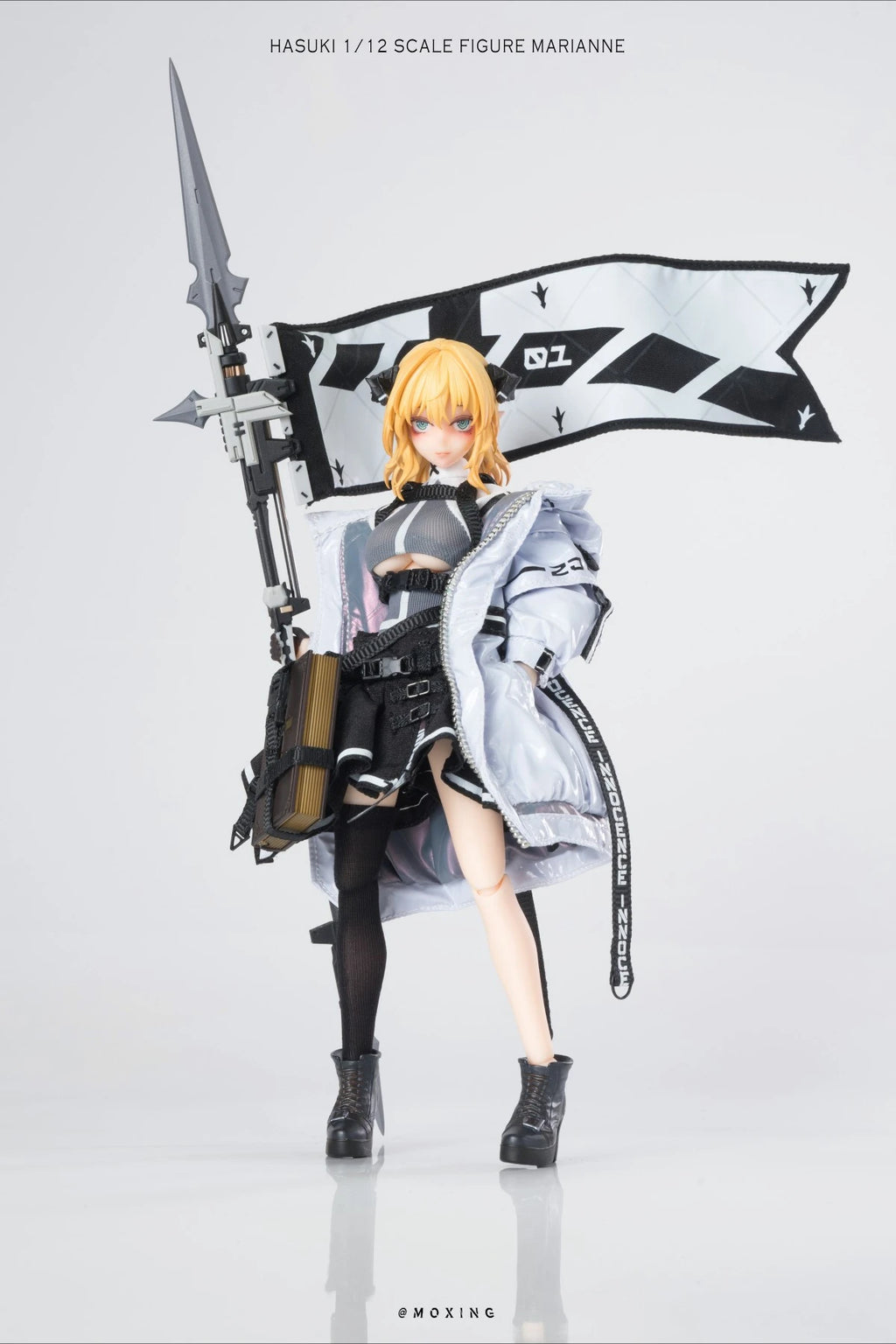 【Original】HASUKI PA009 Leader in White Mariano ORI.Ver 1/12 Action Figure Model Toy
