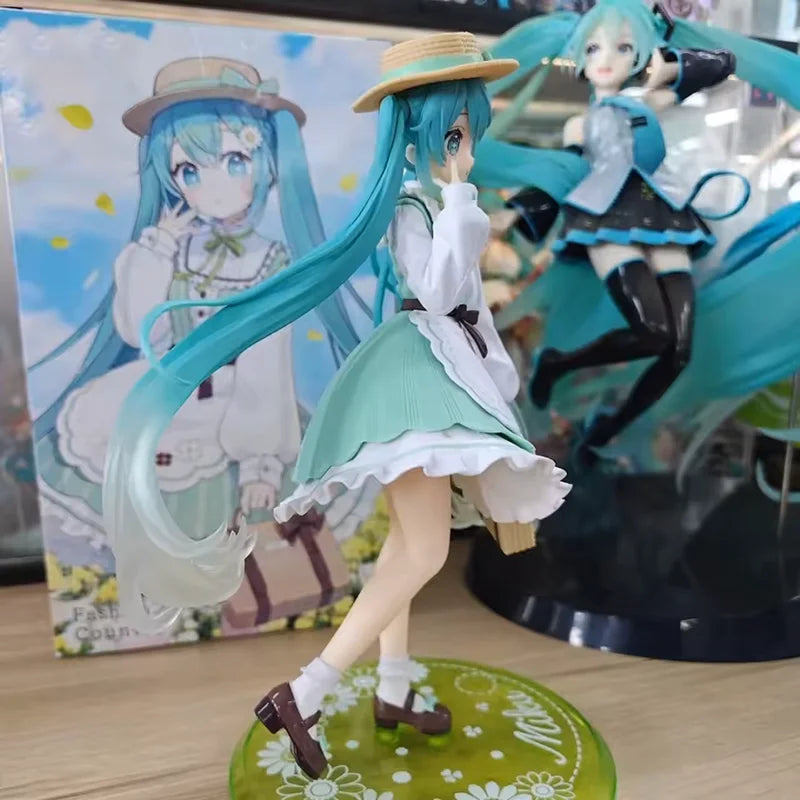 Original Fashion Hatsune Miku Country Anime Figure Toys Action Figurine PVC Model Collection Doll Birthday Gifts