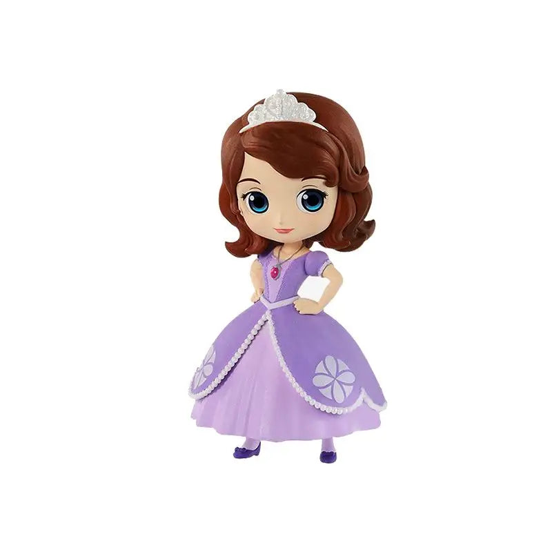 Bandai Original Disney Anime Figure Sitting Villain Doll Q Version Kids Toys Home Decoration Girl'S Birthday Model Toys Gifts